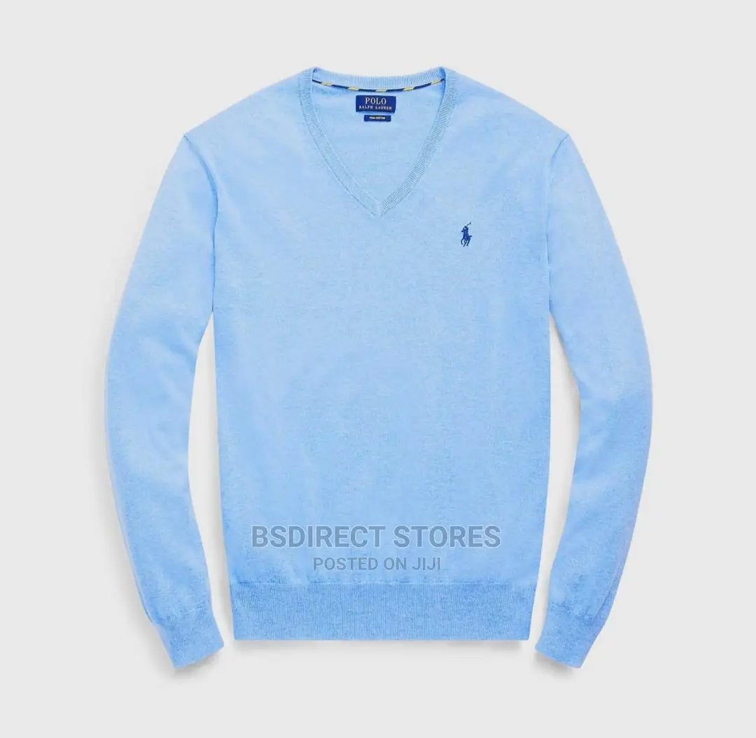 Polo Ralph Lauren Men's Merino v-Neck Polo Pony Logo Jumper