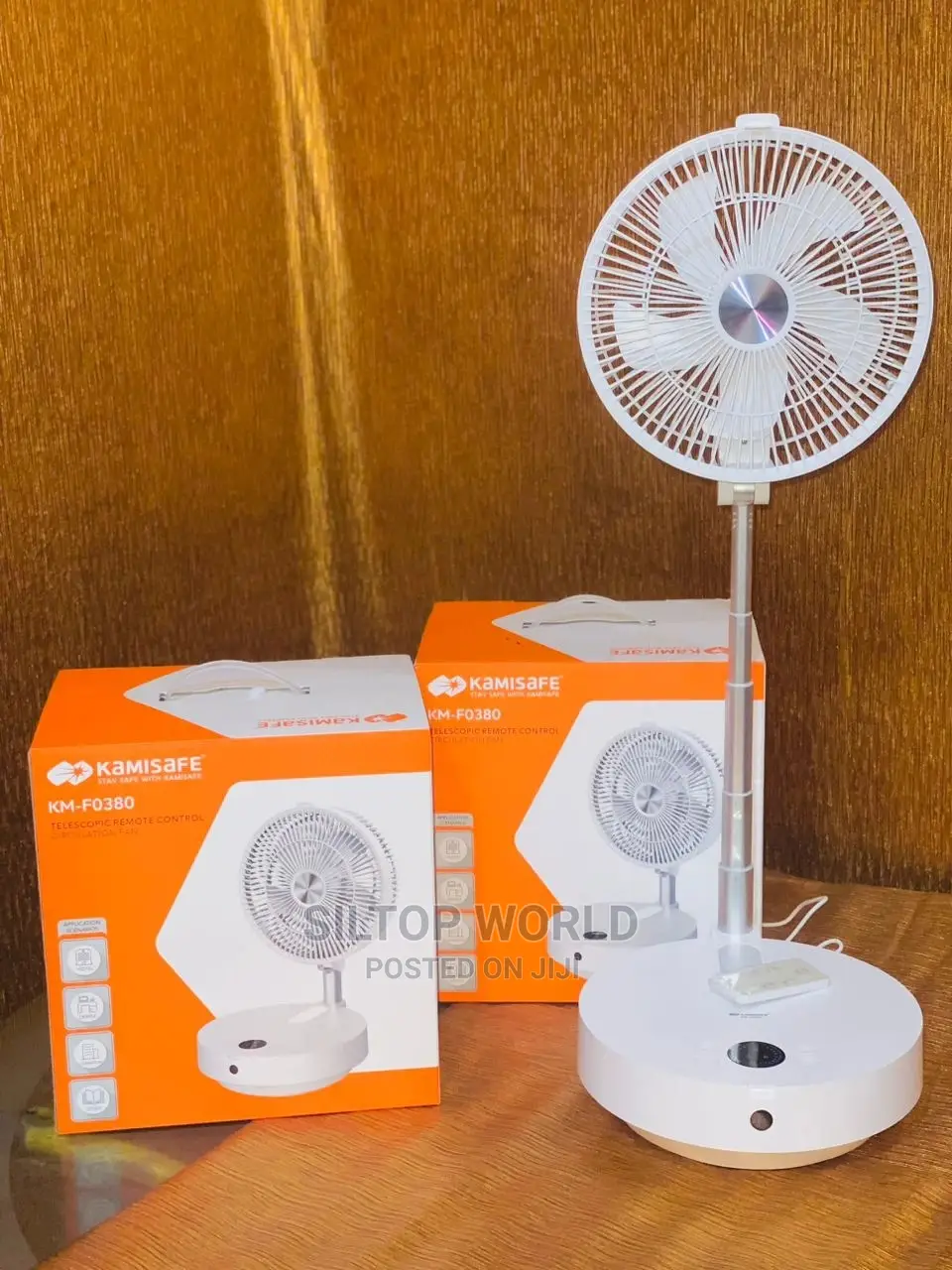Kamisafe Telescopic Rechargeable Fan KM-F0380