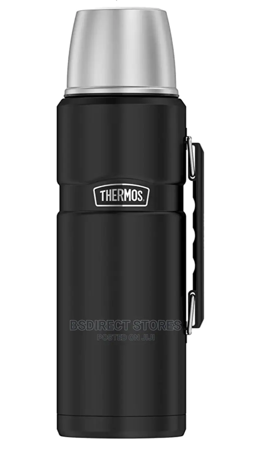 Genuine BLACK Thermos 1.2L King Stainless Steel Flask Vacuum