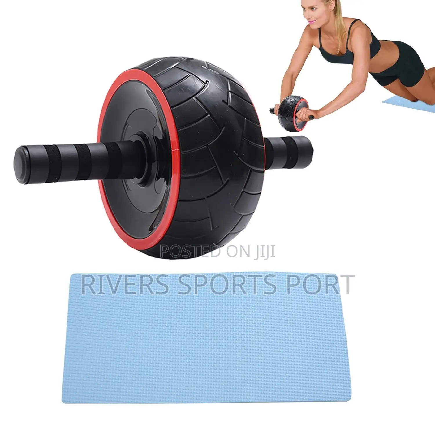 AB Roller No Noise Non-Slip AB Abdominal Wheel With Knee Mat