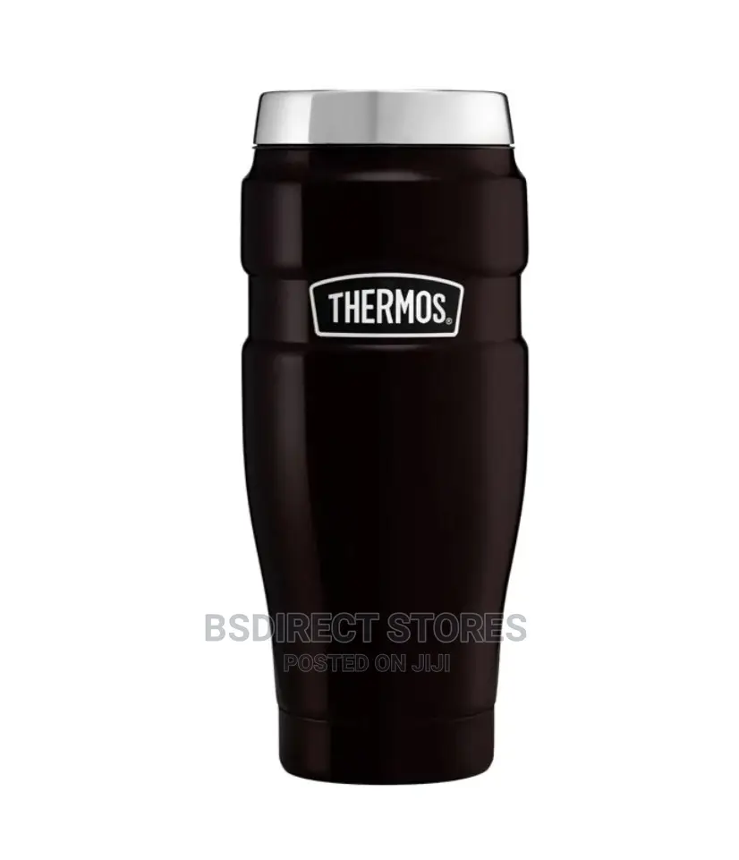 Thermos BLACK Stainless Steel Insulated King Travel Tumbler