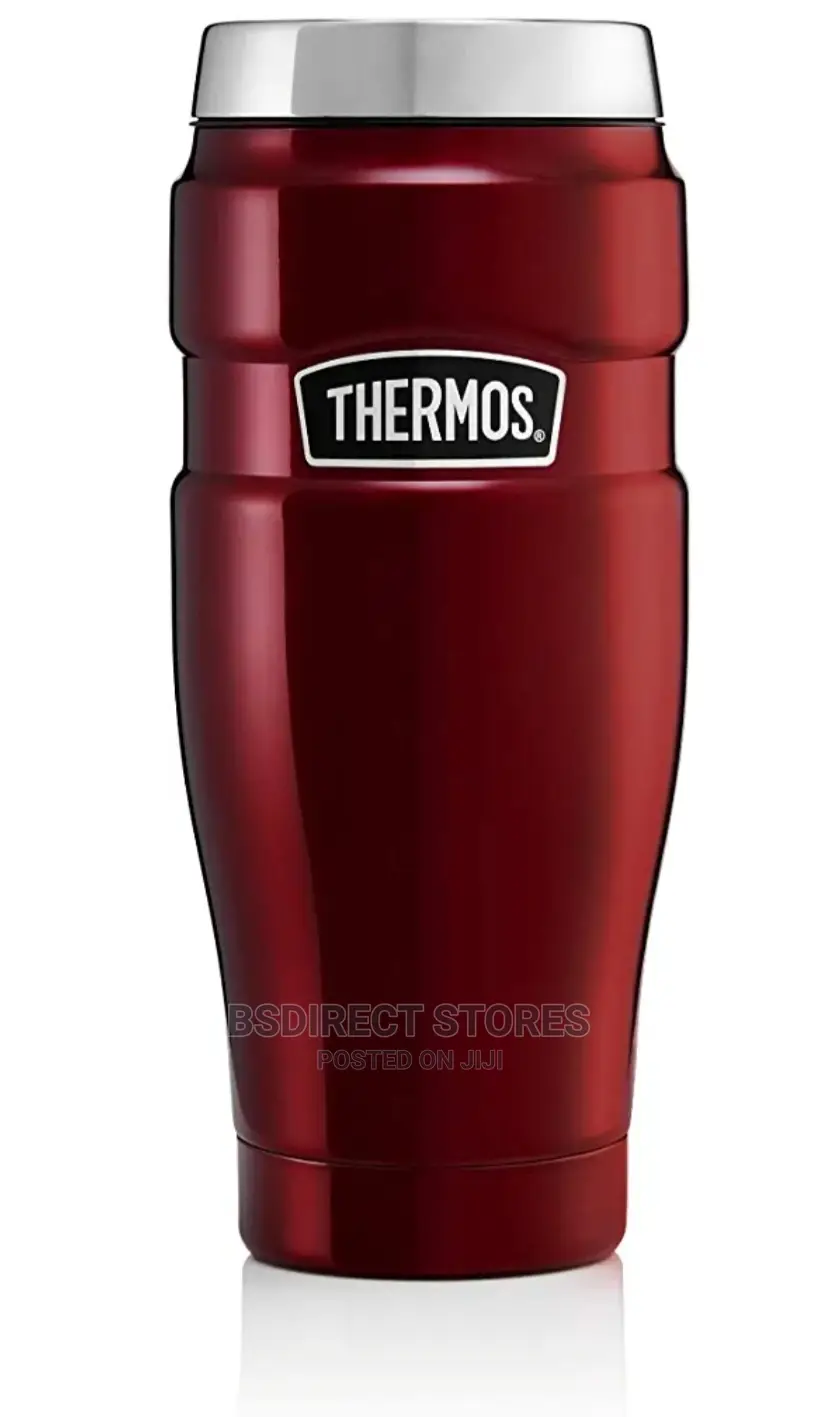 Thermos RED Stainless Steel Insulated King Travel Tumbler