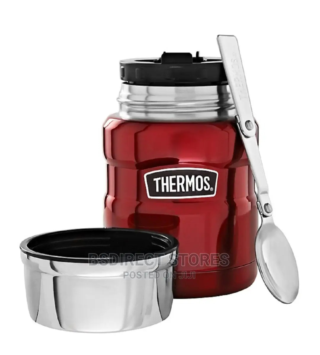 Thermos RED Stainless Steel Insulated King Food Flask