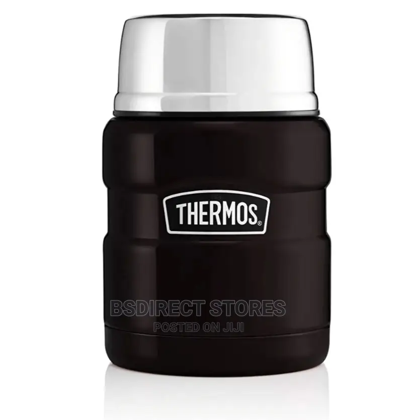 Thermos BLACK Stainless Steel Insulated King Food Flask