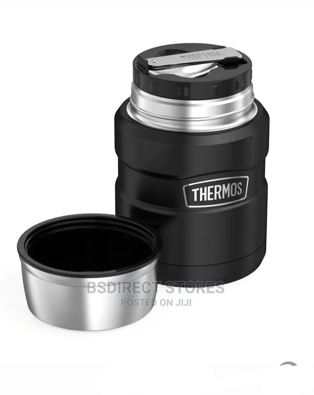 Thermos BLACK Stainless Steel Insulated King Food Flask