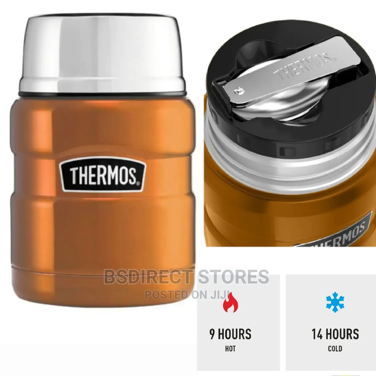 Thermos COPPER Stainless Steel Insulated King Food Flask