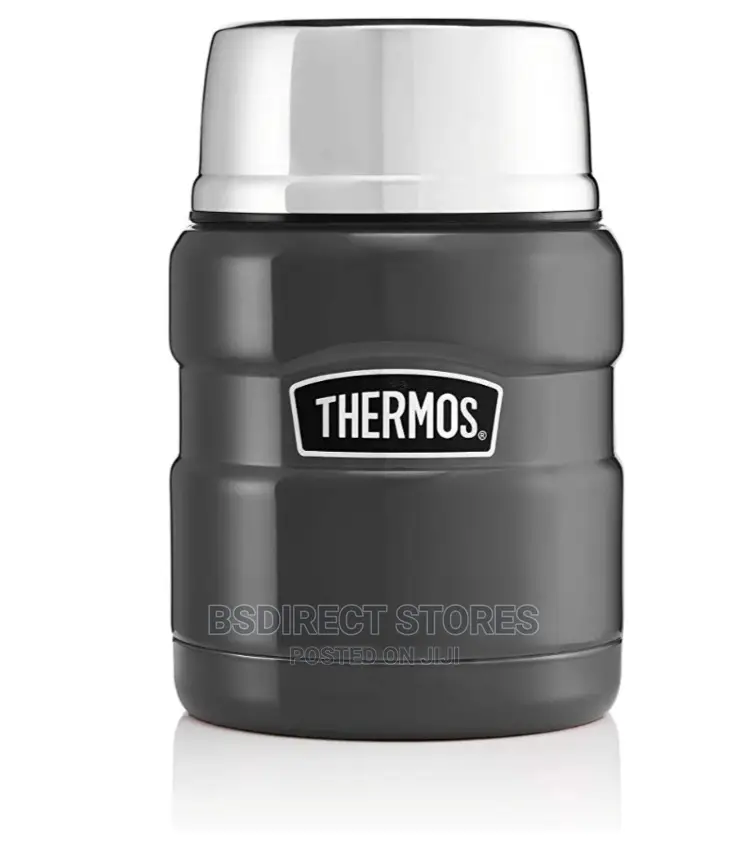 Thermos GUN METAL Stainless Steel Insulated King Food Flask