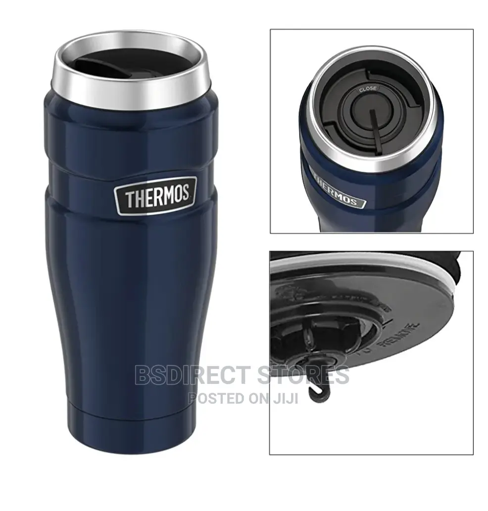 Thermos MIDNIGHT BLUE Stainless Steel King Travel Tumbler