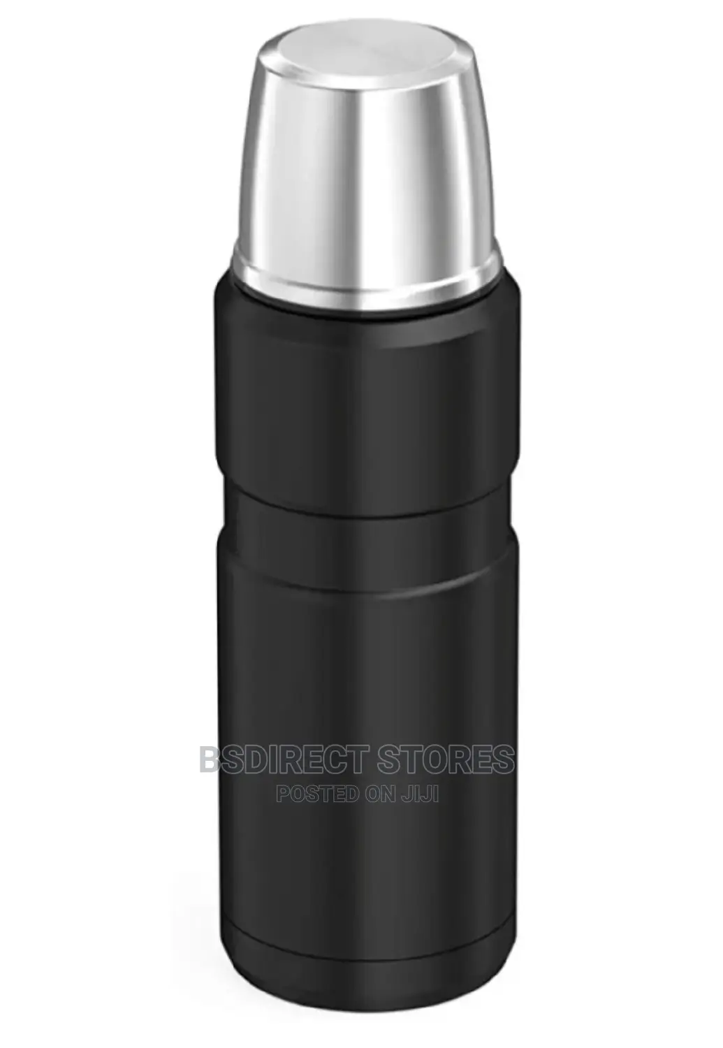 Thermos MATT BLACK Stainless Steel King Drink Flask, 470ml