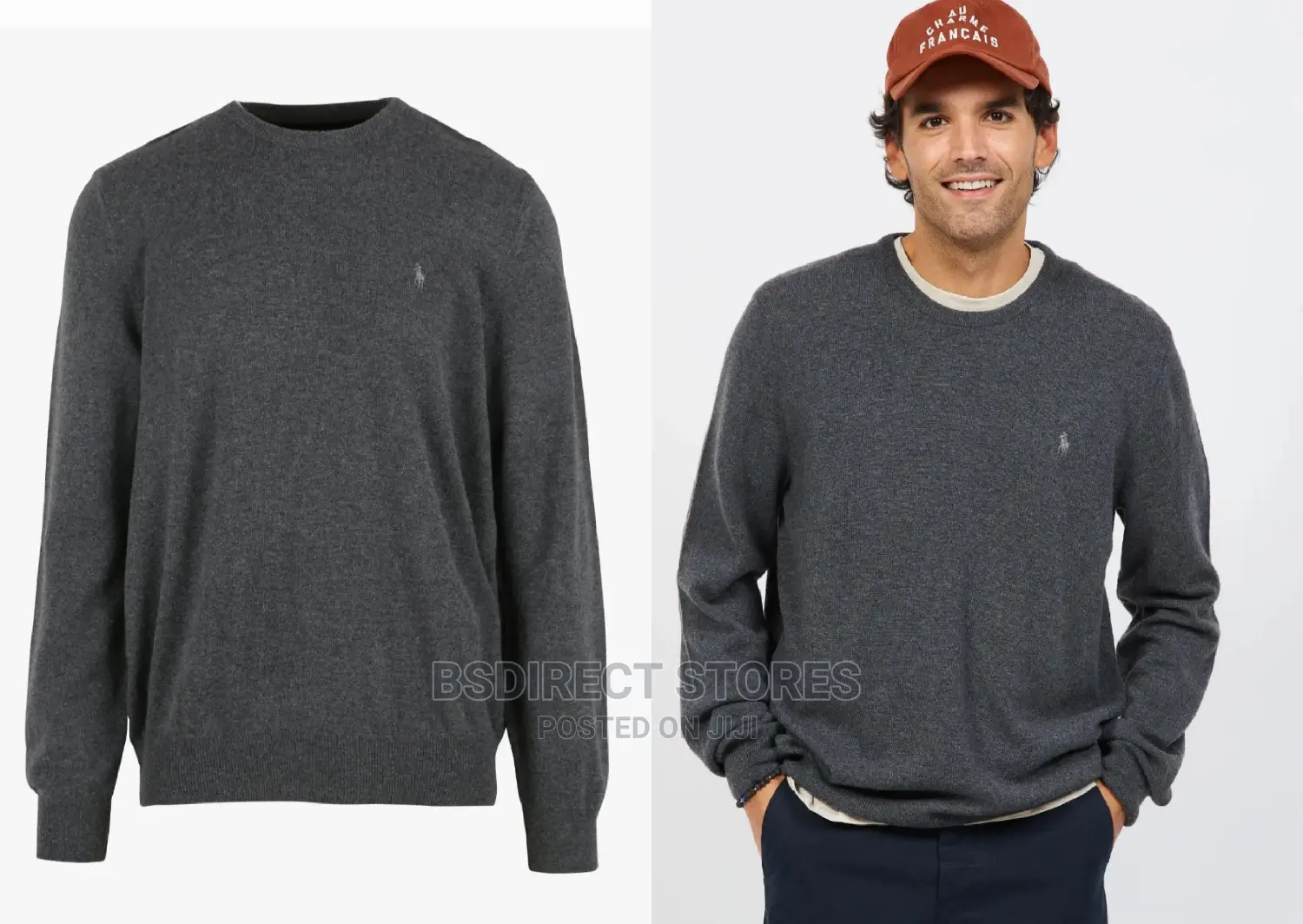 Pony Player Jumper With Embroidered Logo and Crew Neck