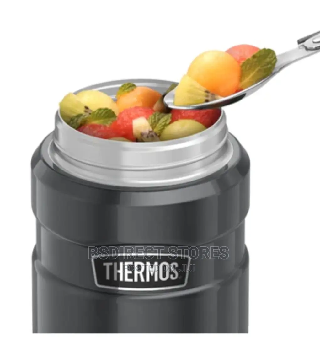 Thermos GUN METAL Stainless Steel Insulated King Food Flask