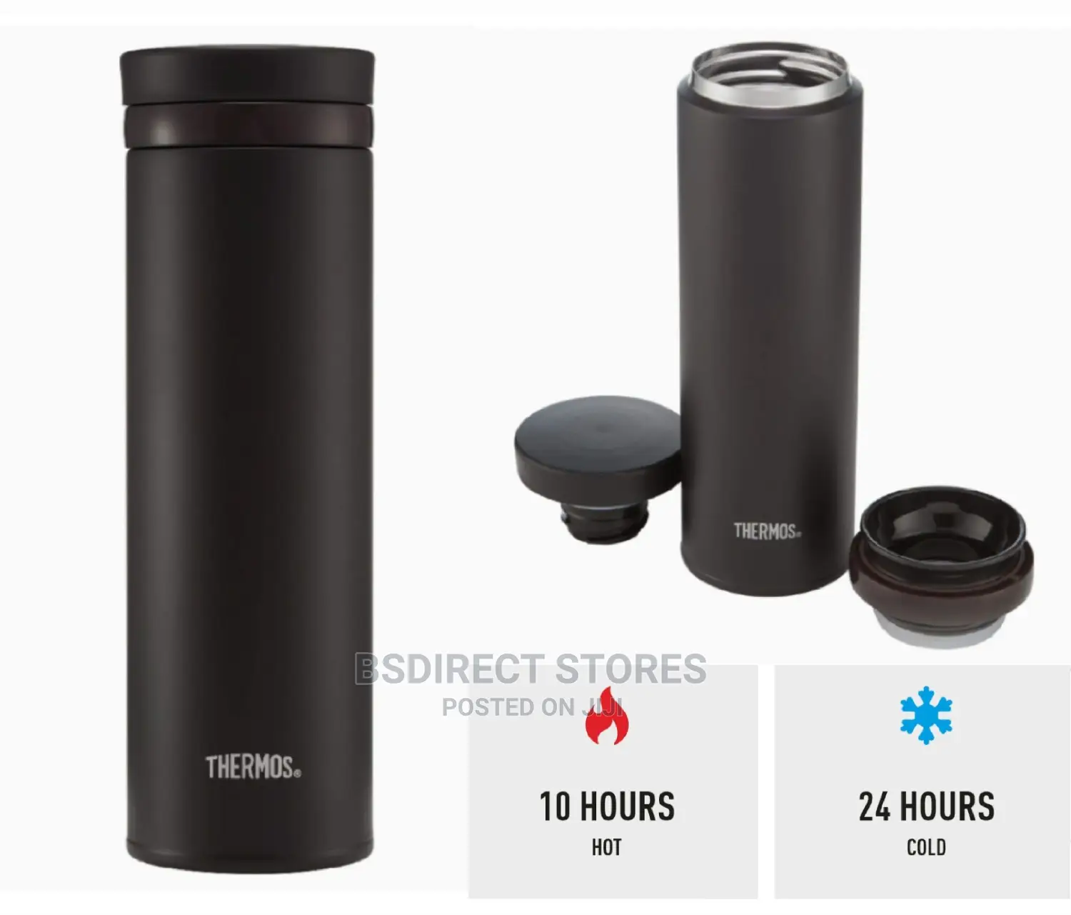 Thermos BLACK Super Light Personal Travel Tumbler, 470 Ml