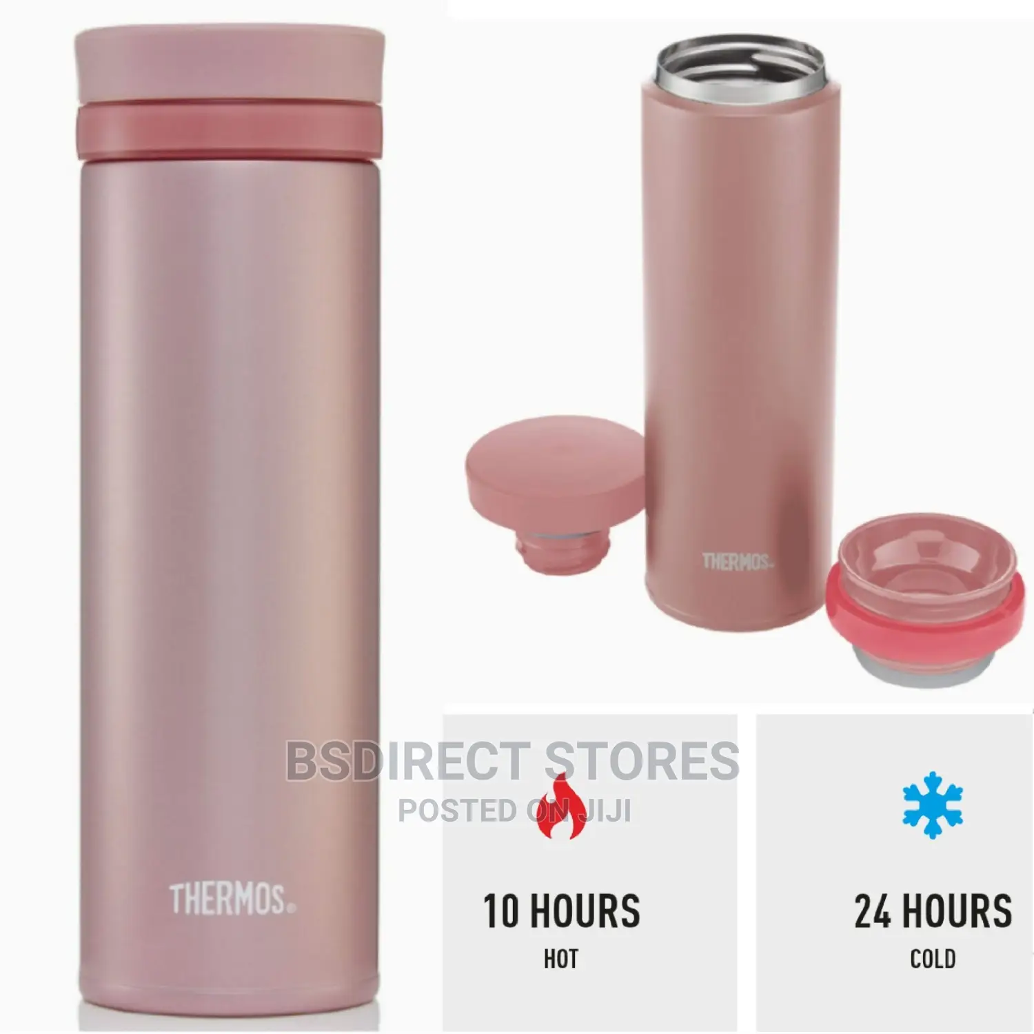 Thermos ROSE GOLD Super Light Personal Travel Tumbler, 470ml