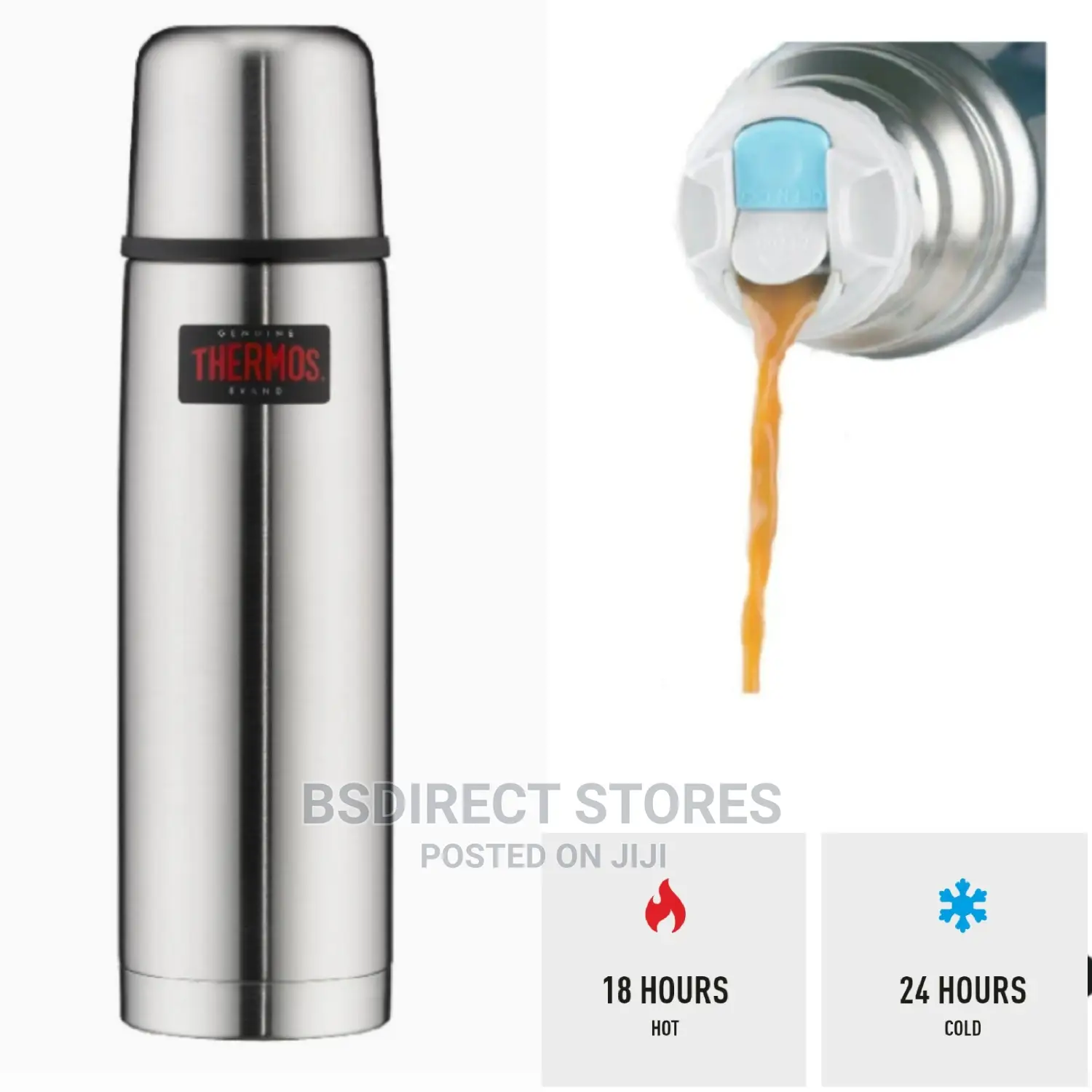 Thermos STAINLESS STEEL Light and Compact 500ML Flask