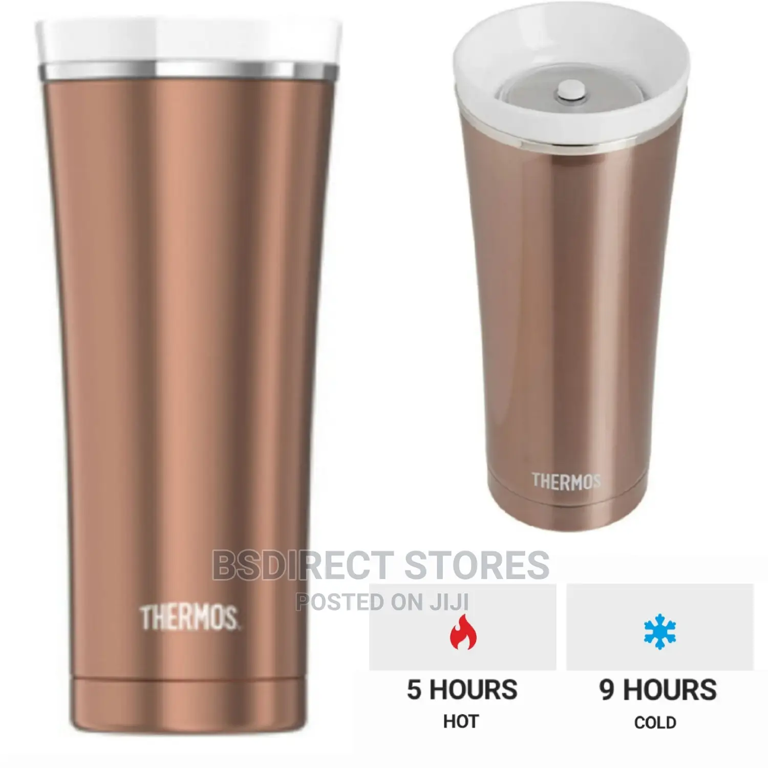 Thermos ROSE GOLD Sipp Stainless Vacuum Insulated Tumbler