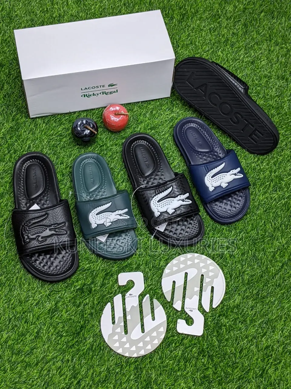 Original Lacoste Slides Collections Available