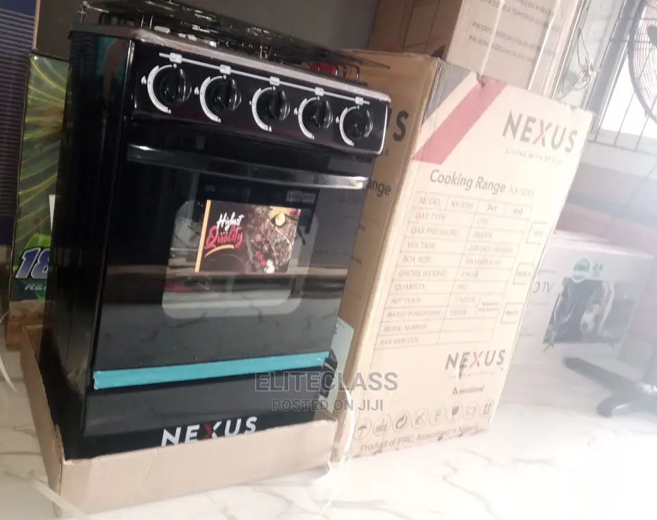 Nexus Nx-5055 Standing Gas Cooker With 4 Gas Burner and Oven