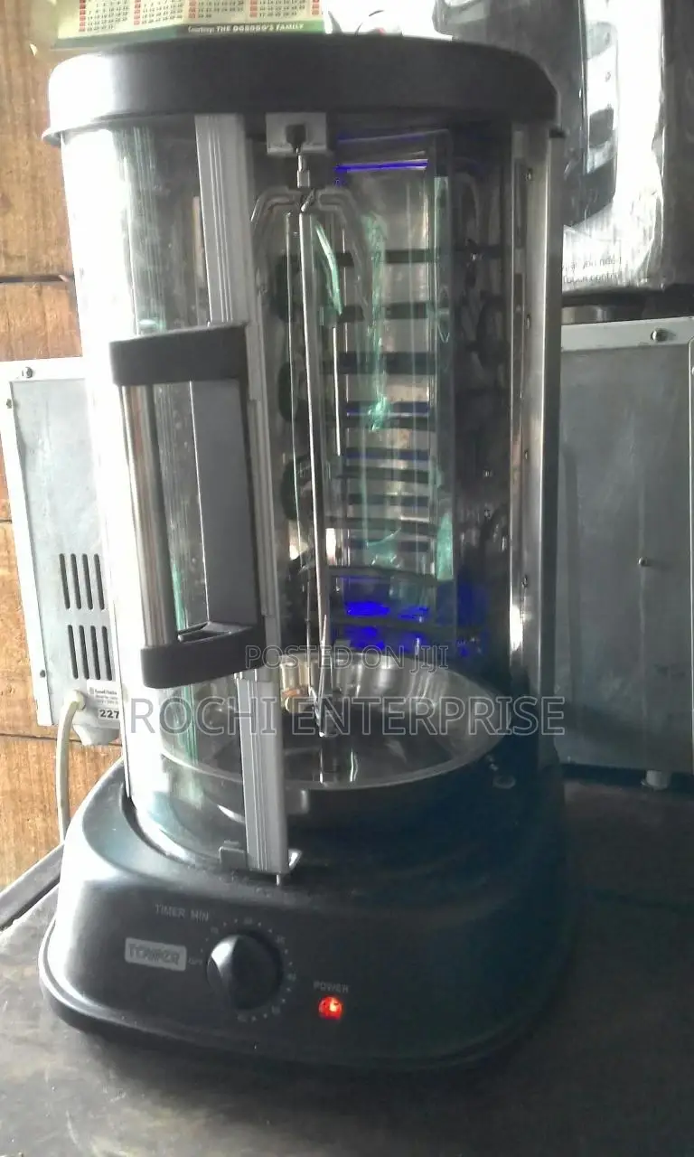 Tower T14005 Rotating Vertical Rotisserie Grill With Rotating Glass Door