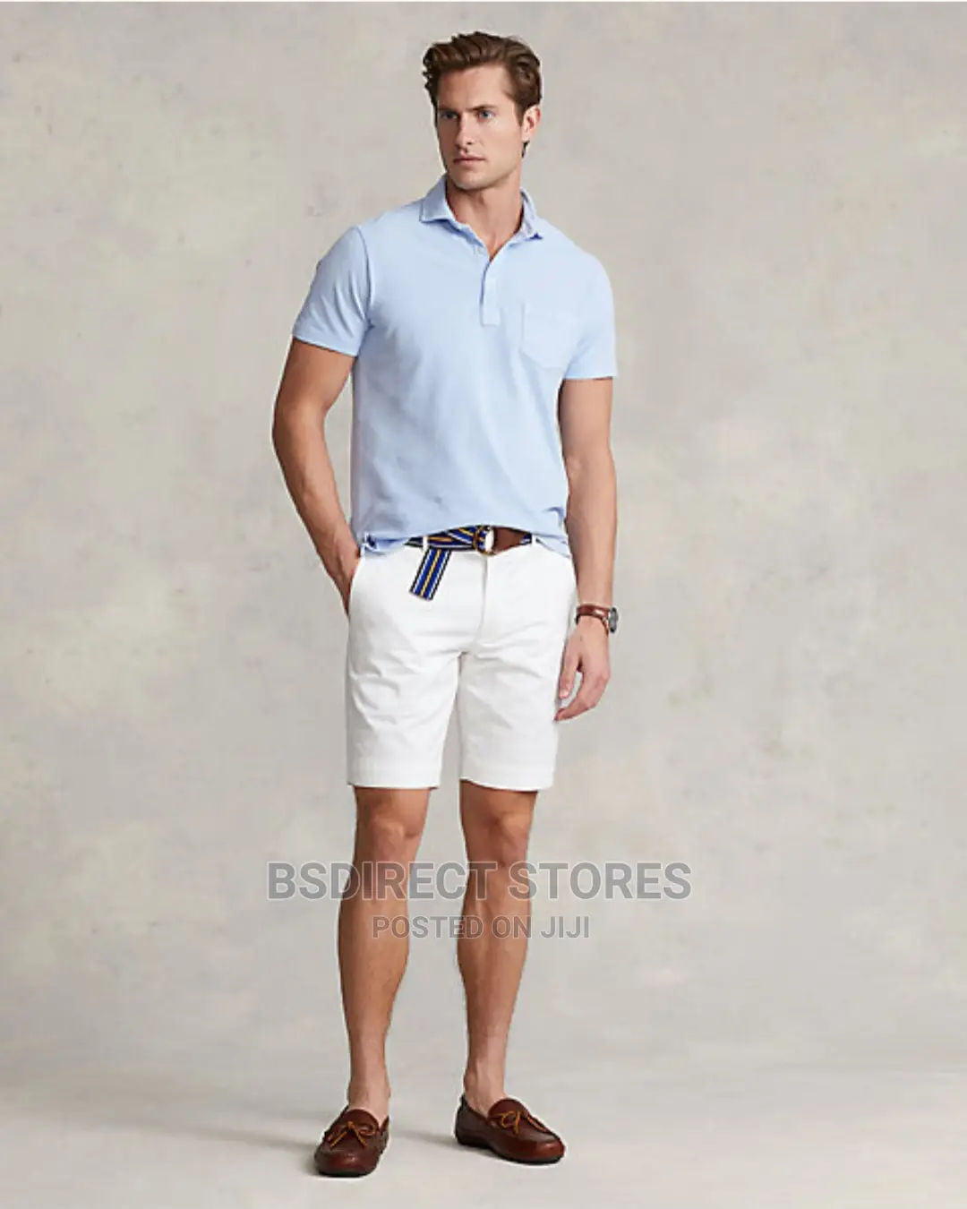 Polo Ralph Lauren WHITE 9 INCH Classic Chino Short Size 36