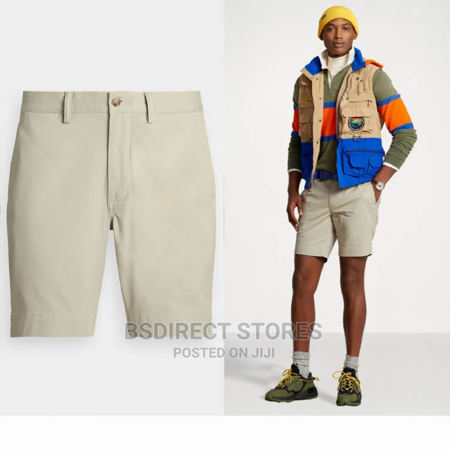 Polo Ralph Lauren KHAKI 9 INCH Classic Chino Short Size 32