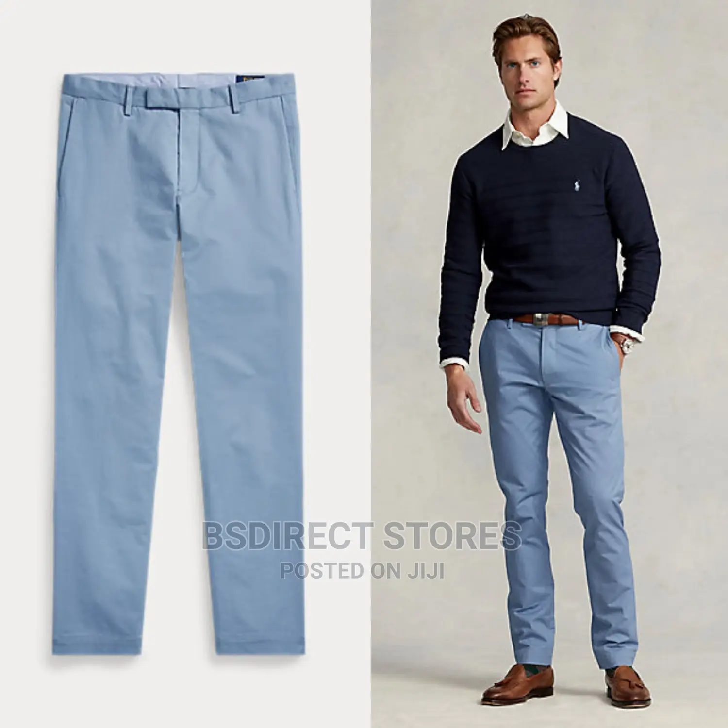 Polo Ralph Lauren CHANNEL BLUE Stretch Slimfit Chino Trouser
