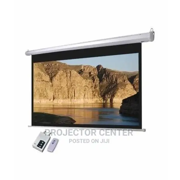 120X120 Electric Remote Controlled Projector Screen