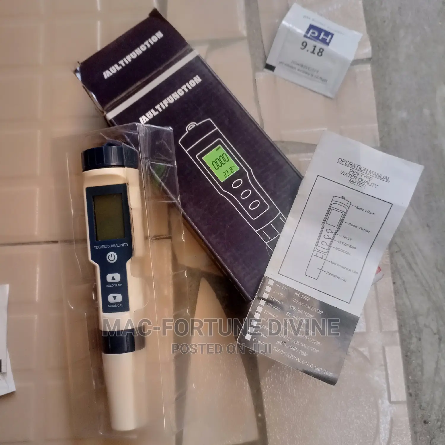 High Quality Muiltifuntional Salinity Meter With Ph Meter