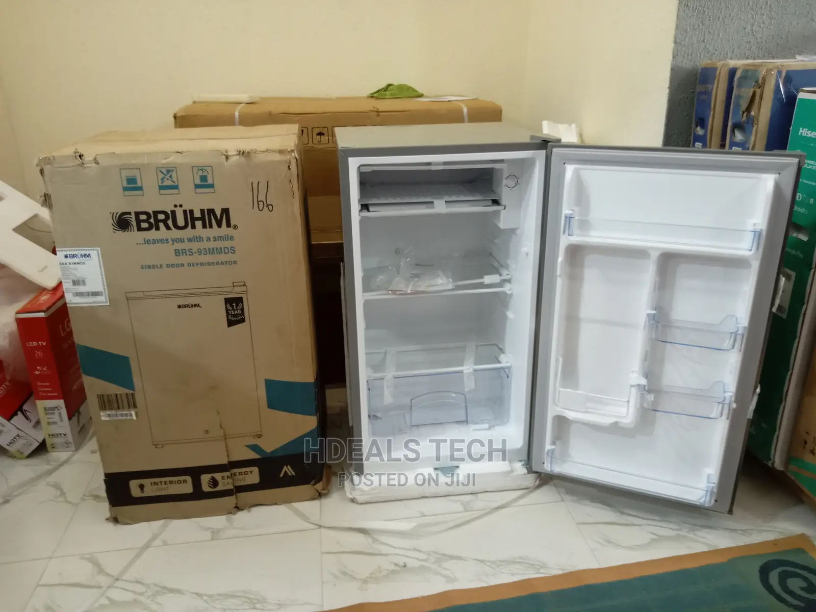 Brand New BRUHM Portable Standing Refrigerator [BRS-93MMDS].