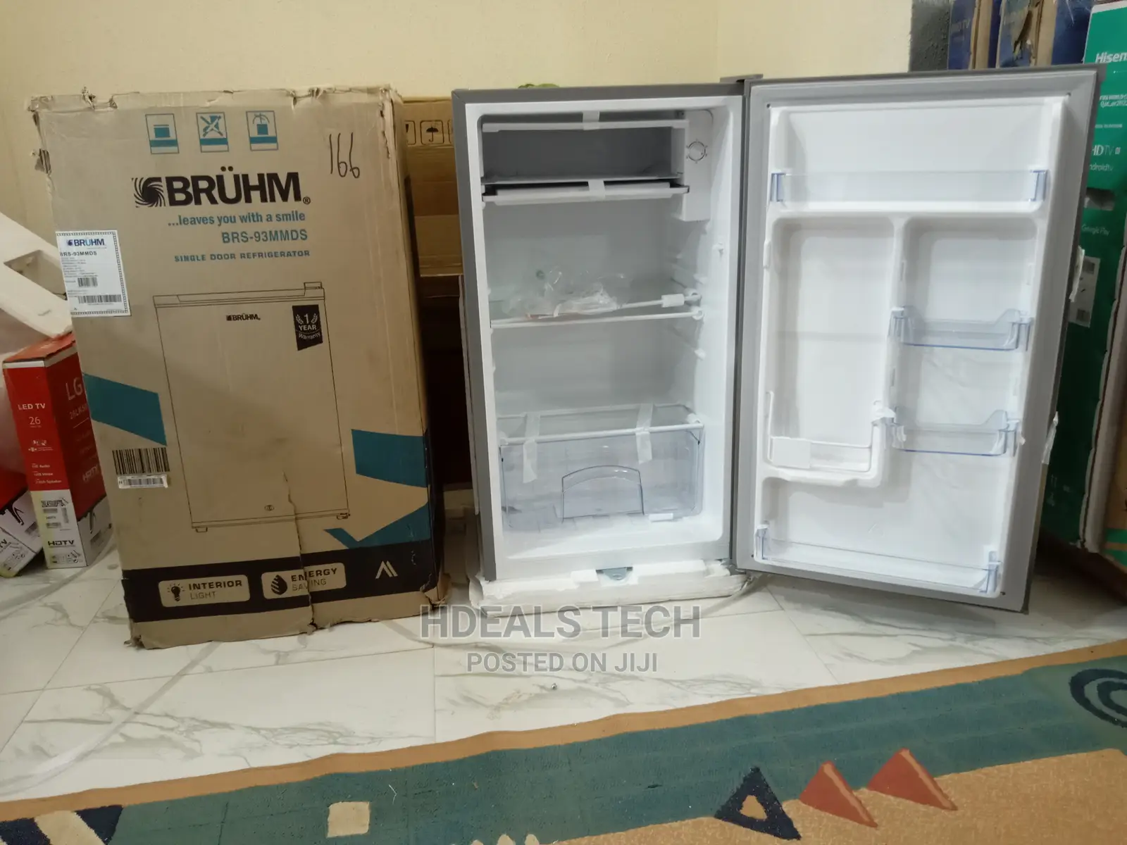 Original BRUHM Portable Standing Refrigerator [BRS-93MMDS].