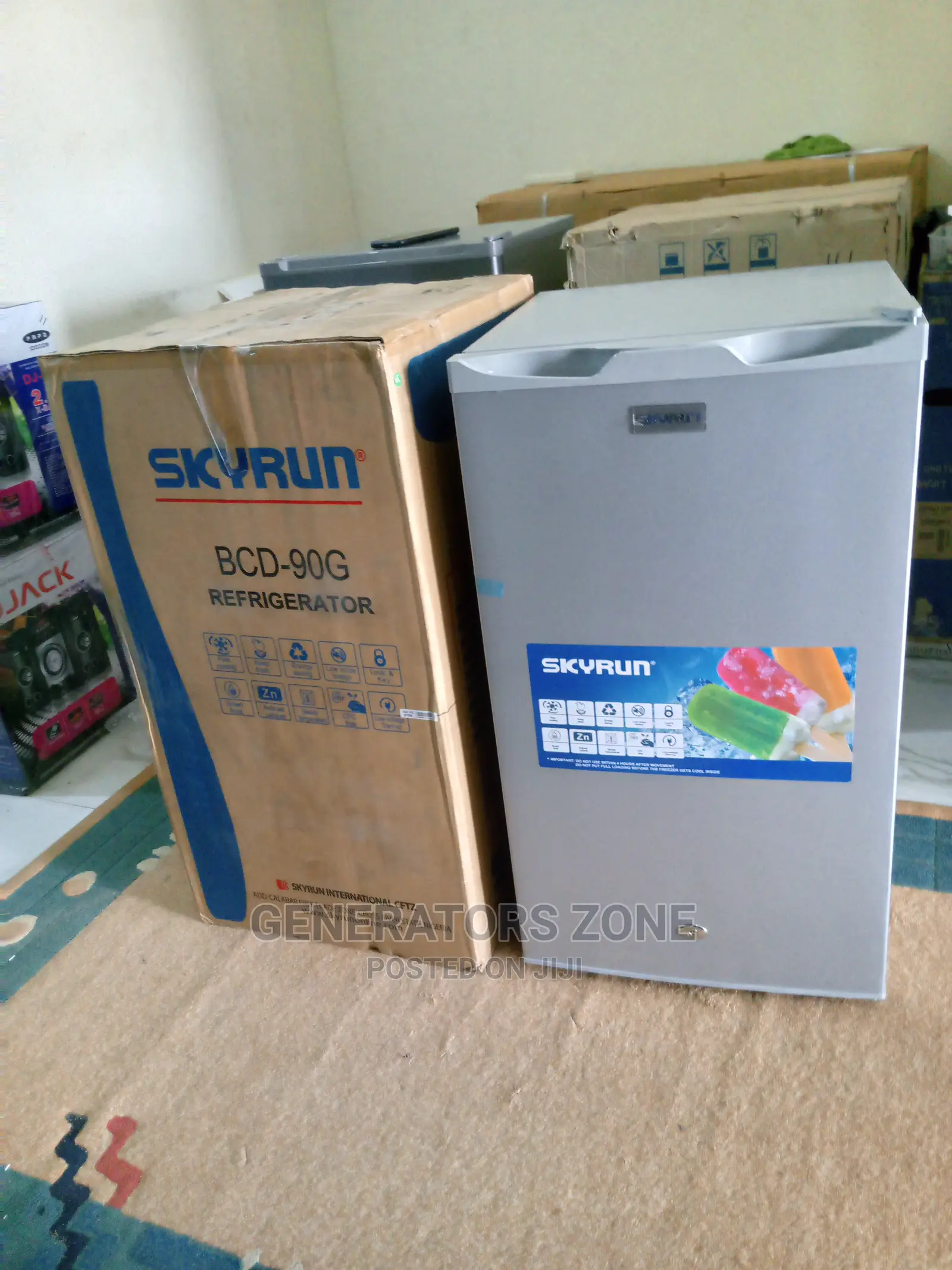 Skyrun 90l Table Top Single Door Refrigerator-BCD-90g