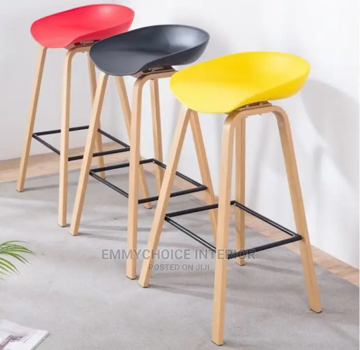 High Quality Bar Chair Iron Base and Plastic Seat