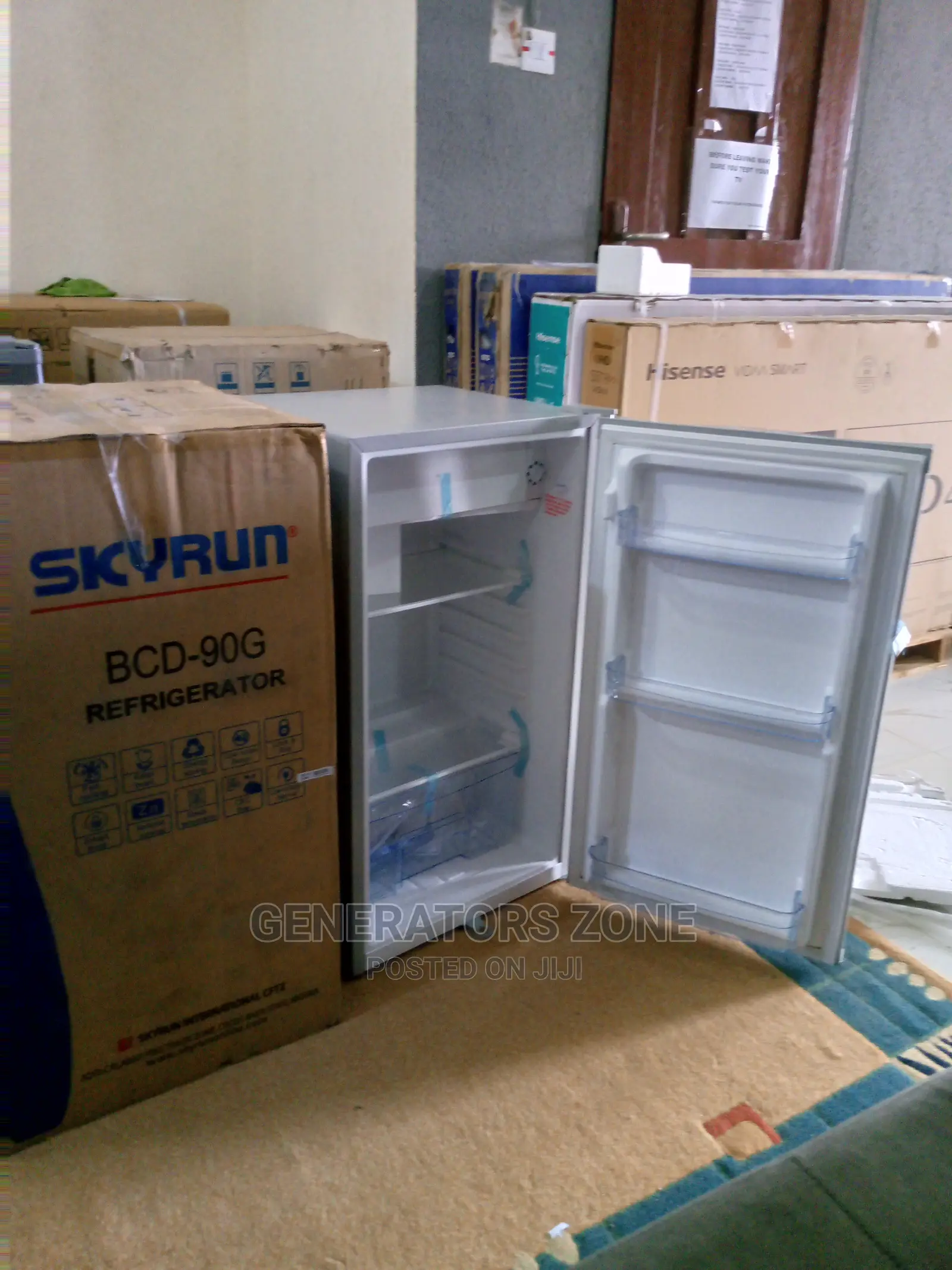 One Door Skyrun Low Noise 90L Refrigerator BCD-90g-Silver
