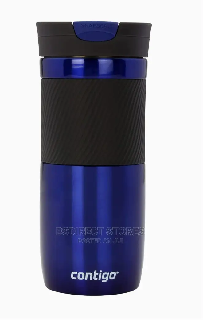 Contigo BLUE Travel Mug Vacuum Insulated Flask, Hot or Cold