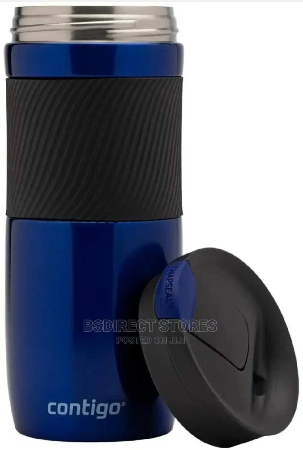 Contigo BLUE Travel Mug Vacuum Insulated Flask, Hot or Cold