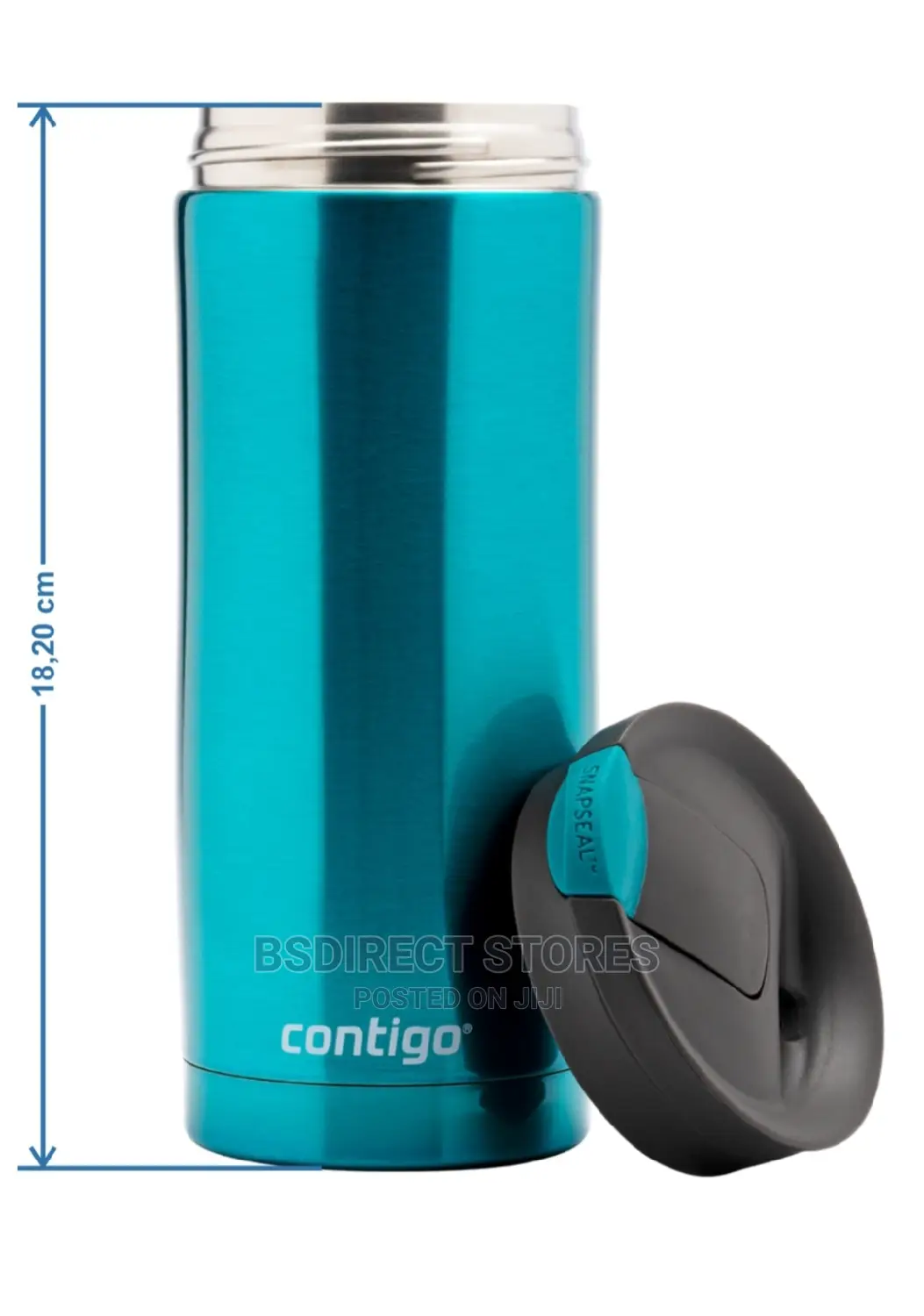 Contigo Huron BISCAY BAY Travel Snapseal Stainless Steel Mug