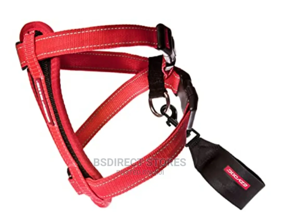 Ezydog RED MEDIUM Chest Plate Harness + Car Seat Restraint