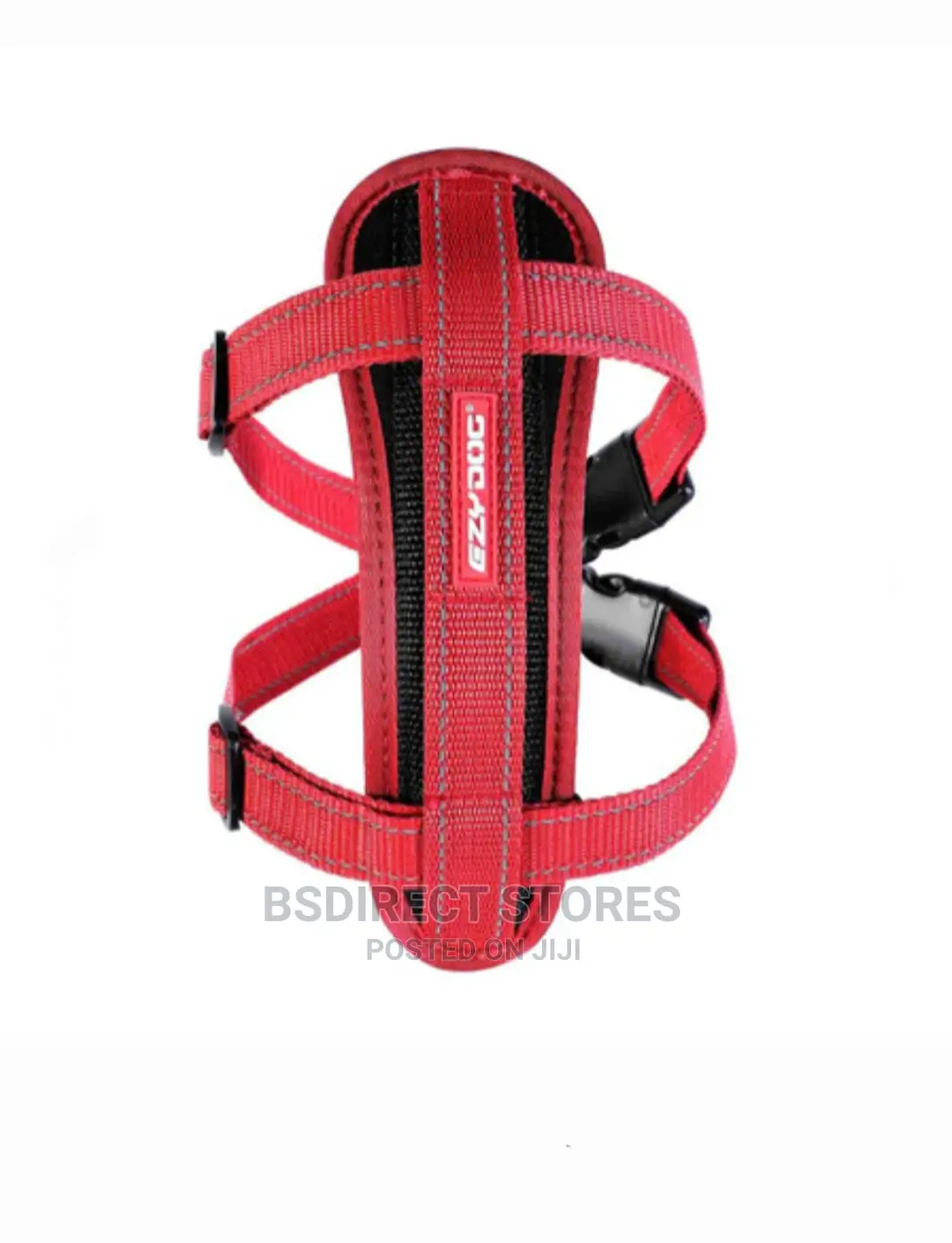 Ezydog RED LARGE Chest Plate Harness + Car Seat Restraint