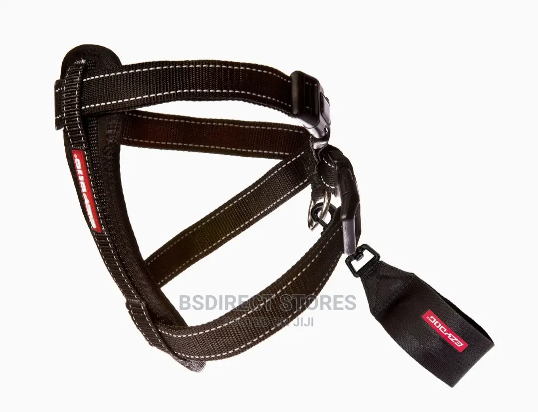 Ezydog BLACK SMALL Chest Plate Harness + Car Seat Restraint