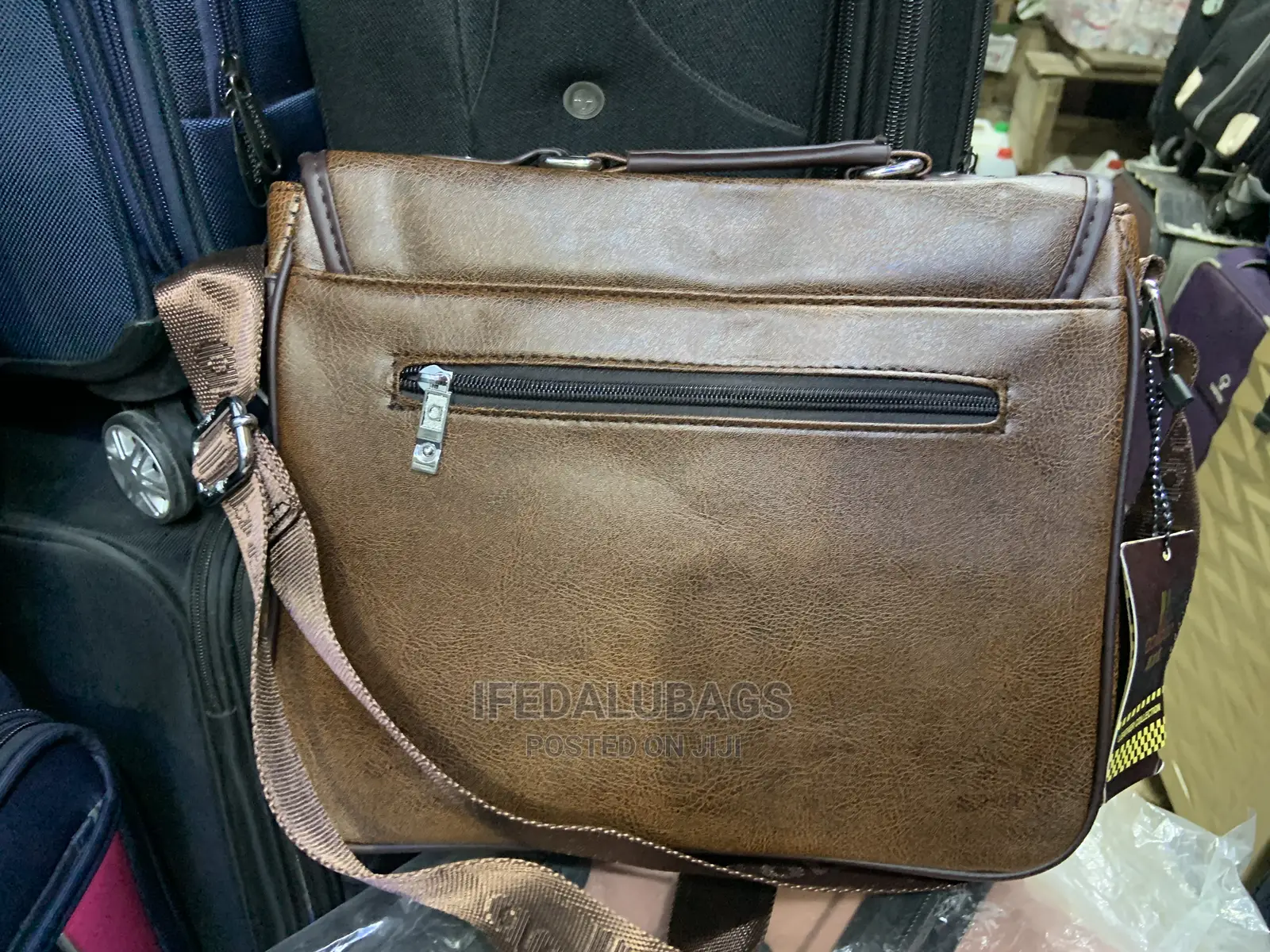 Small Medium Leather Side Bag
