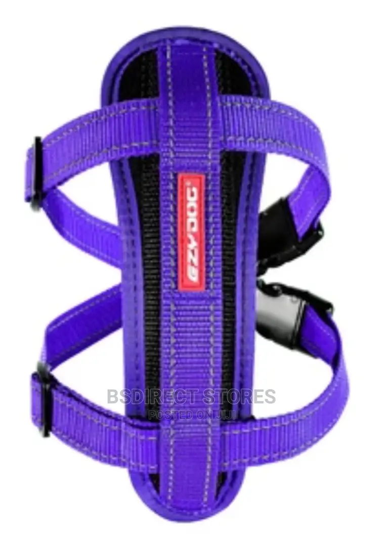 Ezydog PURPLE LARGE Chest Plate Harness + Car Seat Restraint