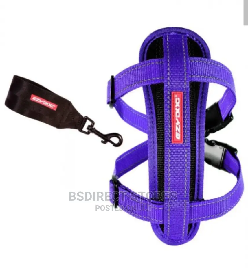 Ezydog PURPLE SMALL Chest Plate Harness + Car Seat Restraint