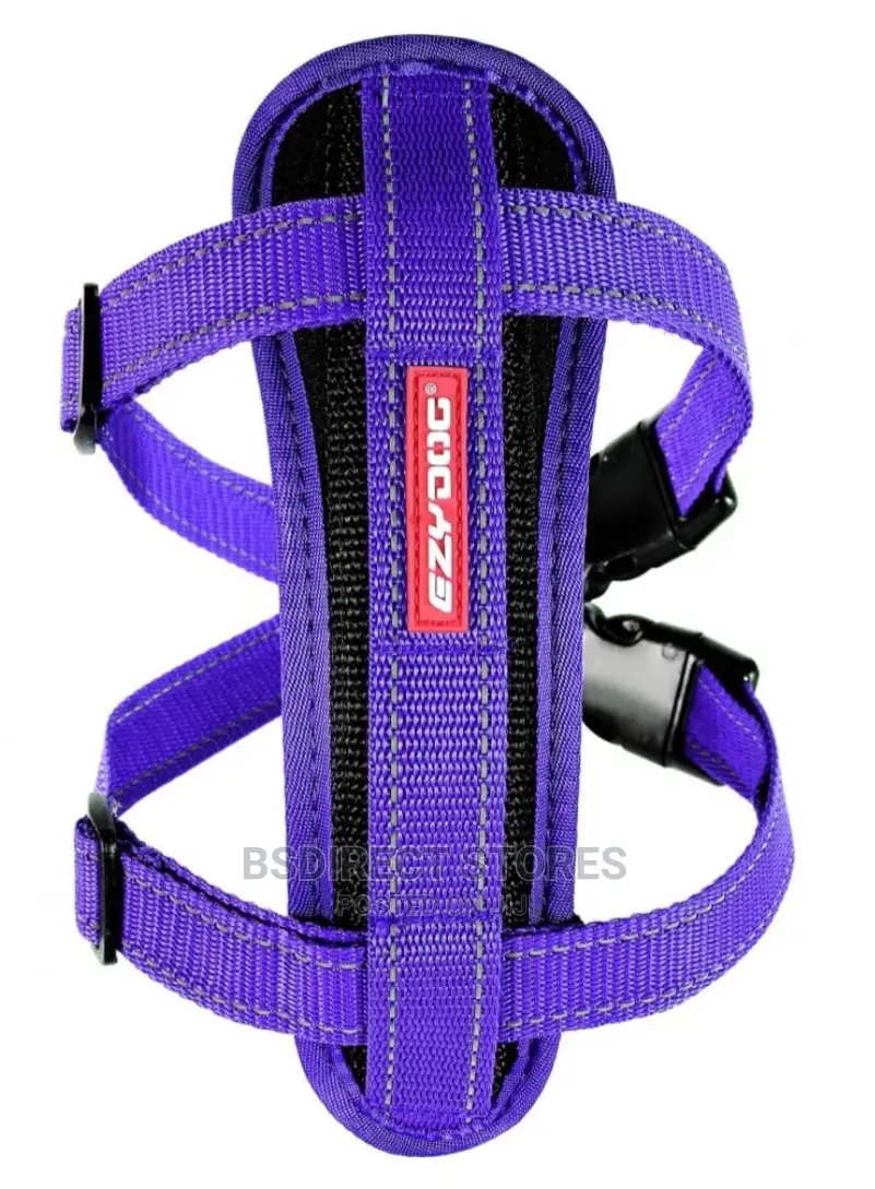 Ezydog PURPLE SMALL Chest Plate Harness + Car Seat Restraint