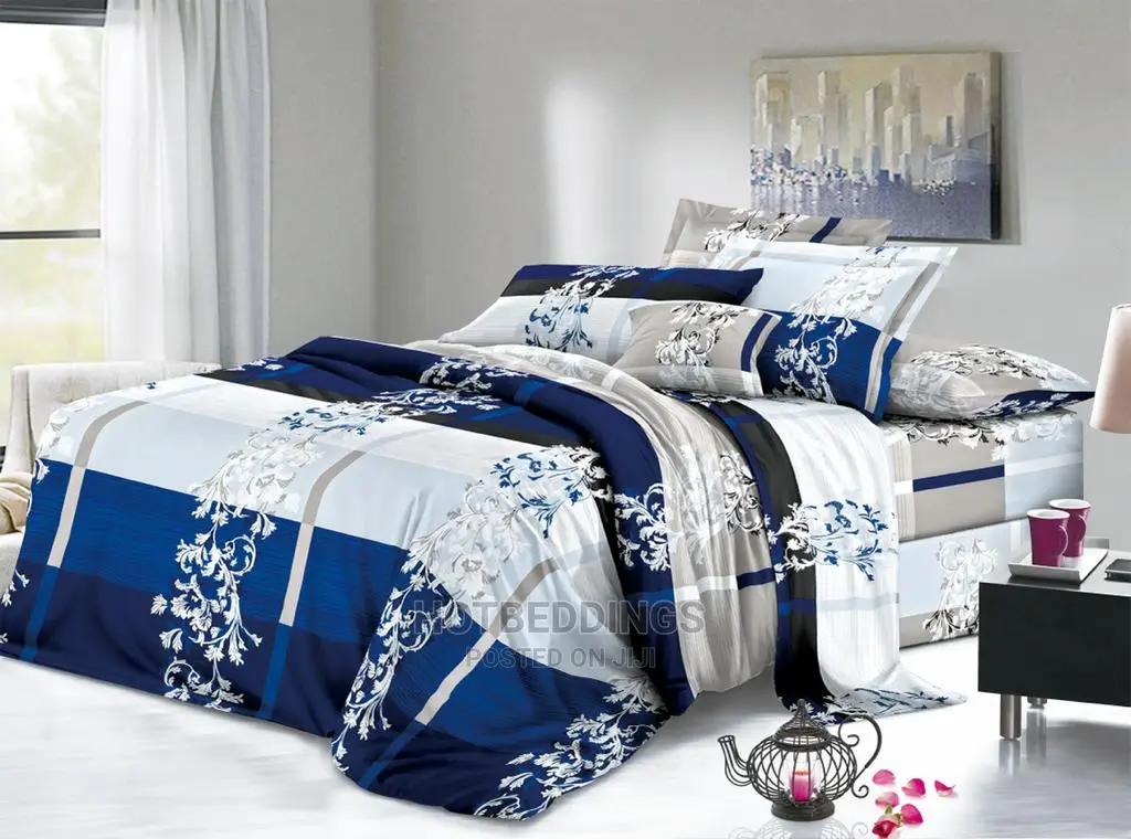 Durable Duvet, Bedsheet With 4 Pillow Cases-6*6