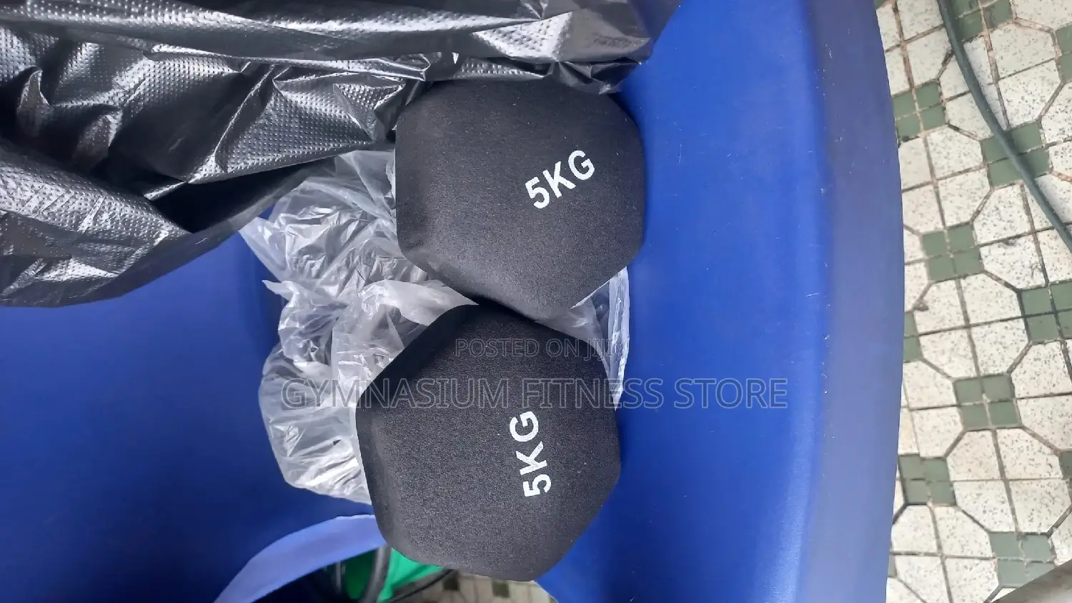 Pair Of 5kg Aerobic Black