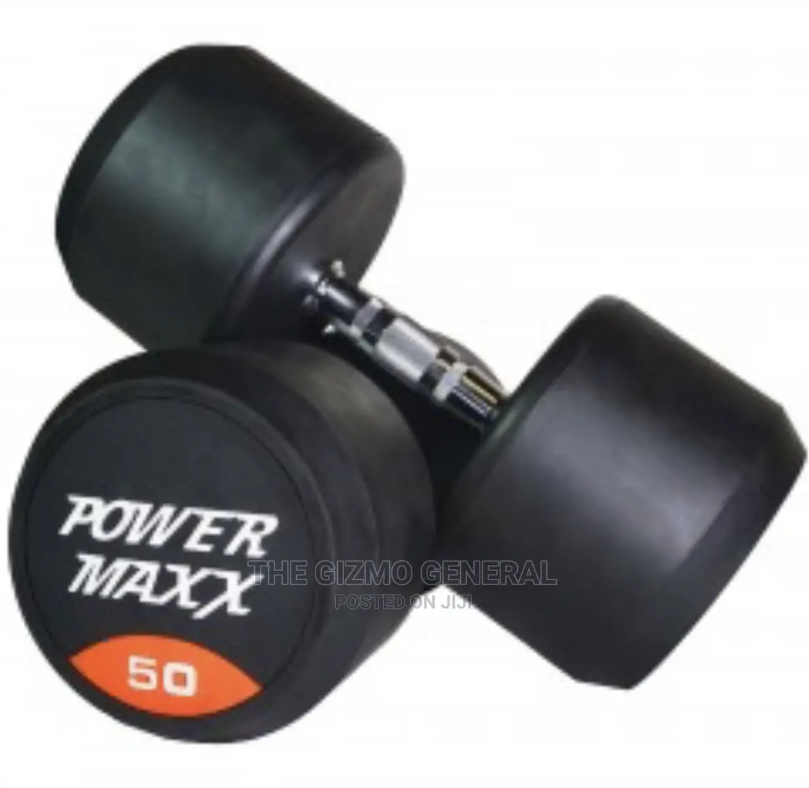 D2250.10 Pro Round Head Rubber Dumbbell 10kg