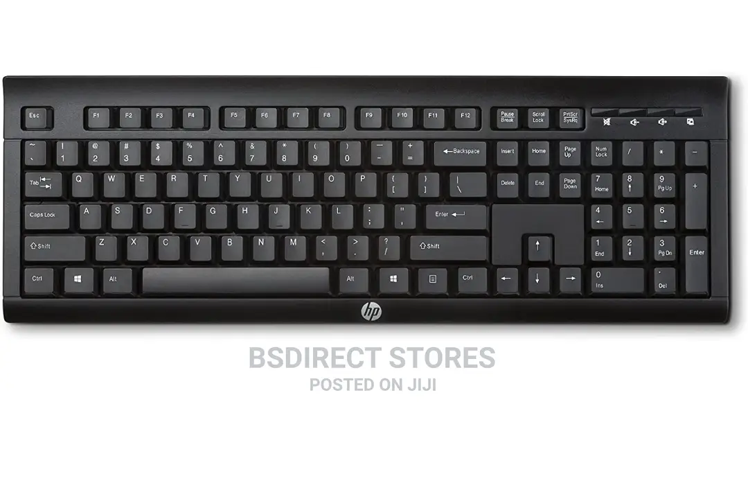 HP Black USB Wireless Keyboard (UK Keyboard Layout)