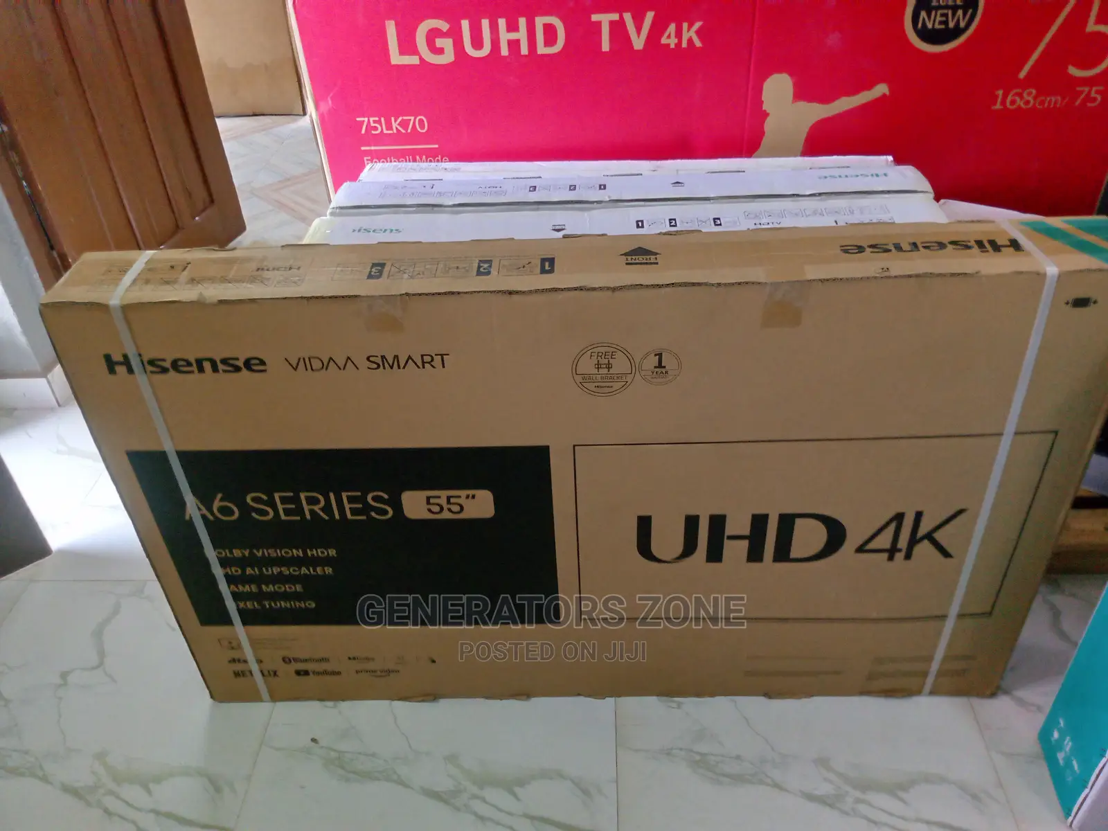 Hisense 55'' 55A6H(Vidaa U)Series LED UK Uhd Smart Tv-Usb,Av