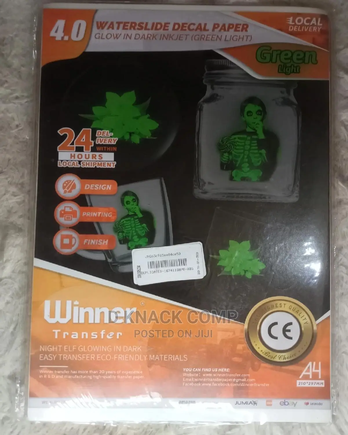5 Sheets Transfer Inkjet Luminous For Tumbler Mug Glasse