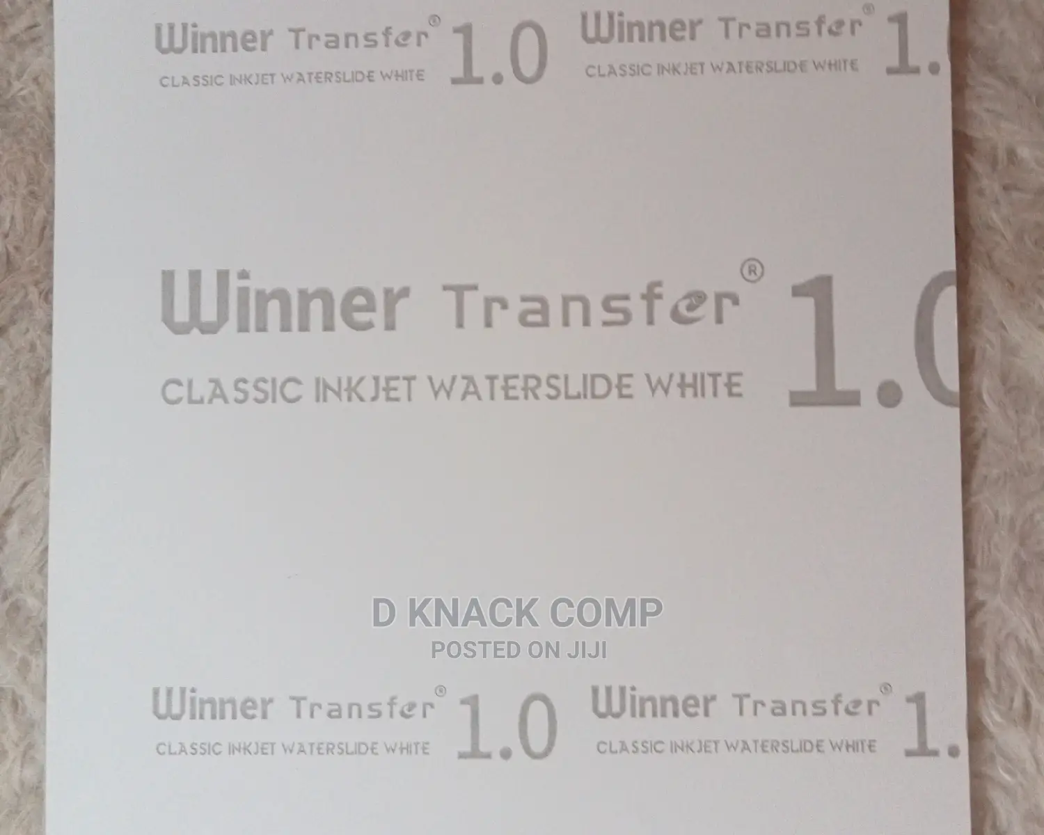 20 Sheets Transfer Inkjet for Tumbler Mug Glasse