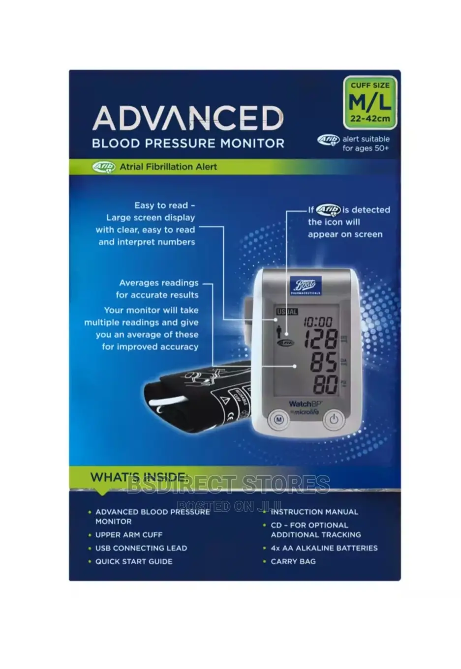 Boots Advanced Blood Pressure + Atrial Fibrillation Monitor